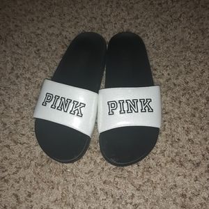 VS PINK slide on shoes